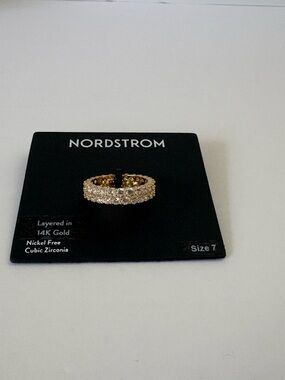 NWT CZ Eternity Ring Sz 7